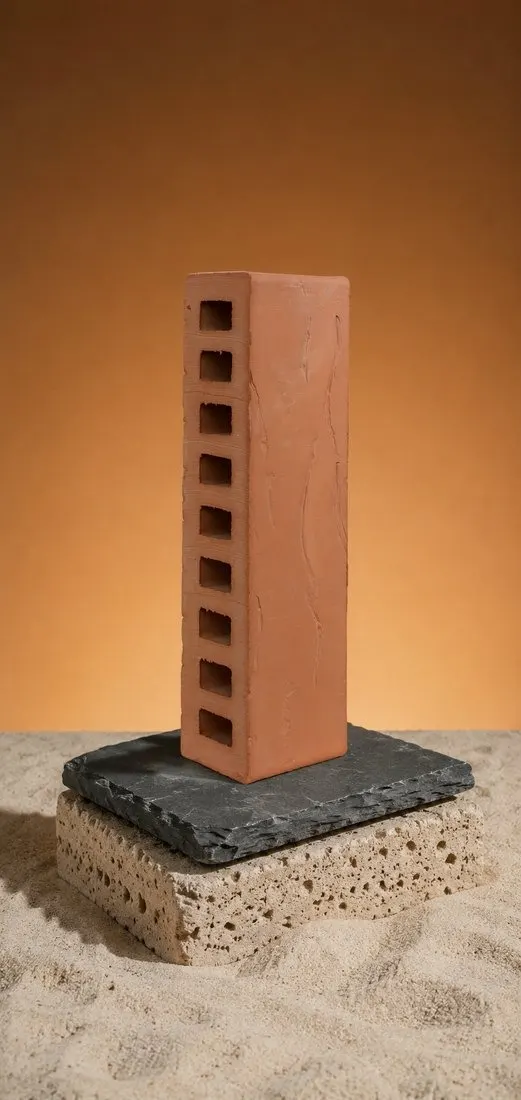 Стандарт евро красный рифлёный, 250×65×65
